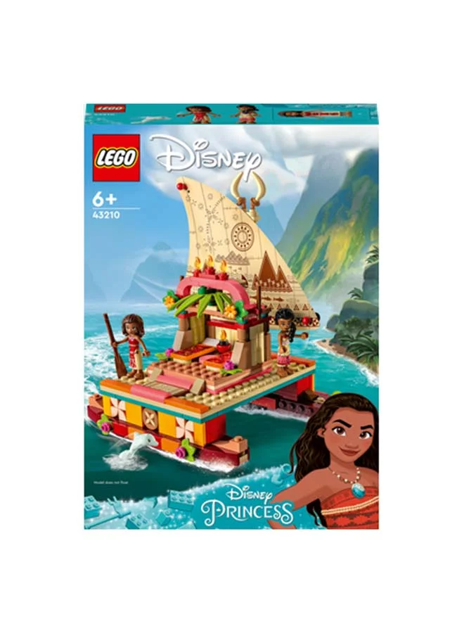 LEGO Disney Moana’S Wayfinding Boat 43210 Building Toy Set; A Creative Set That Makes A Fun Birthday Gift; Kids Can Build Their Own Catamaran From The Film; Made For Kids And Fans Aged 6 And Over (321 Pieces)