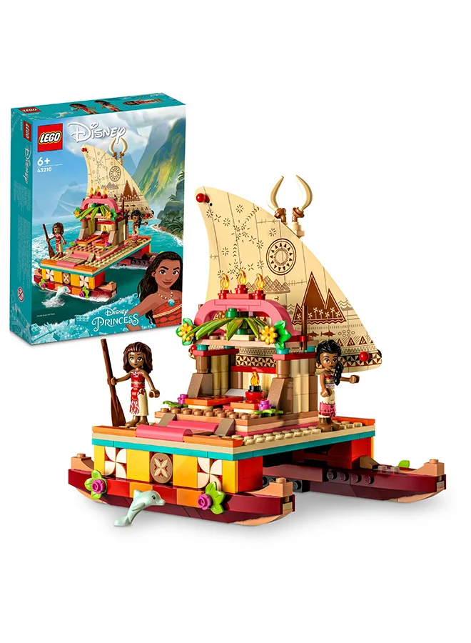 LEGO Disney Moana’S Wayfinding Boat 43210 Building Toy Set; A Creative Set That Makes A Fun Birthday Gift; Kids Can Build Their Own Catamaran From The Film; Made For Kids And Fans Aged 6 And Over (321 Pieces)