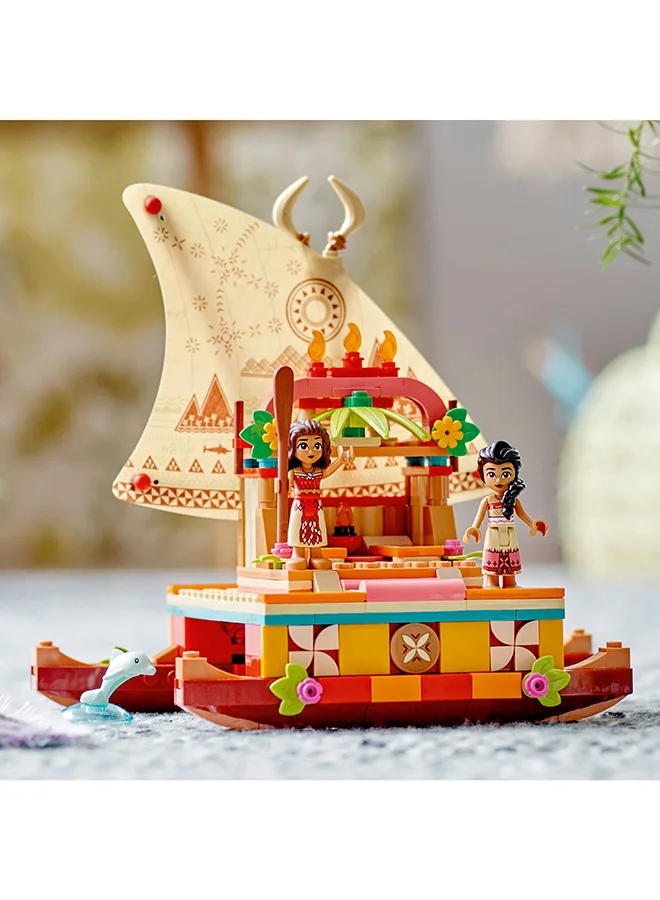 LEGO Disney Moana’S Wayfinding Boat 43210 Building Toy Set; A Creative Set That Makes A Fun Birthday Gift; Kids Can Build Their Own Catamaran From The Film; Made For Kids And Fans Aged 6 And Over (321 Pieces)