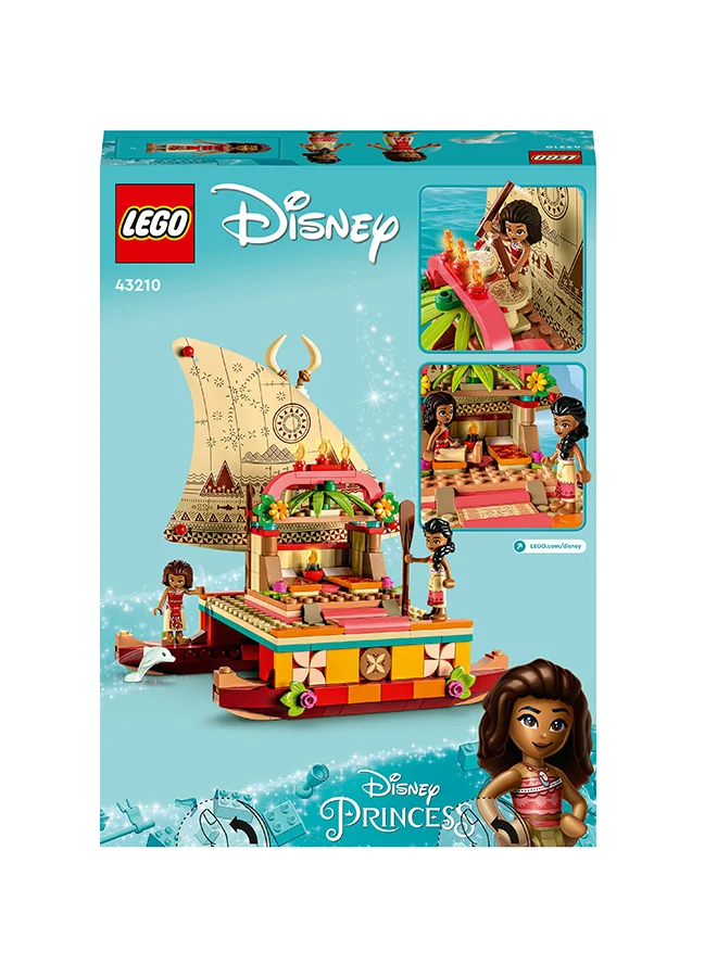 LEGO Disney Moana’S Wayfinding Boat 43210 Building Toy Set; A Creative Set That Makes A Fun Birthday Gift; Kids Can Build Their Own Catamaran From The Film; Made For Kids And Fans Aged 6 And Over (321 Pieces)