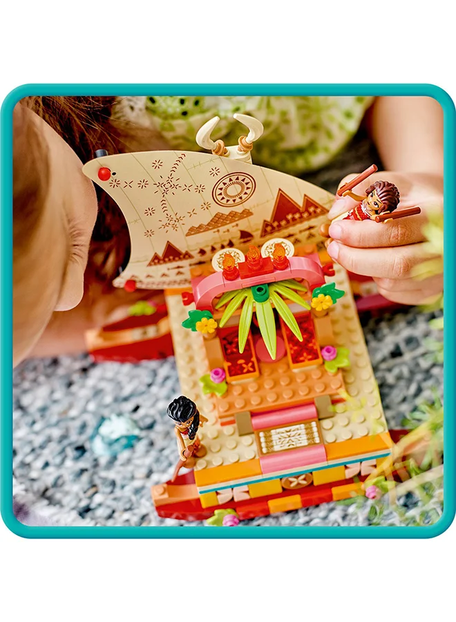 LEGO Disney Moana’S Wayfinding Boat 43210 Building Toy Set; A Creative Set That Makes A Fun Birthday Gift; Kids Can Build Their Own Catamaran From The Film; Made For Kids And Fans Aged 6 And Over (321 Pieces)