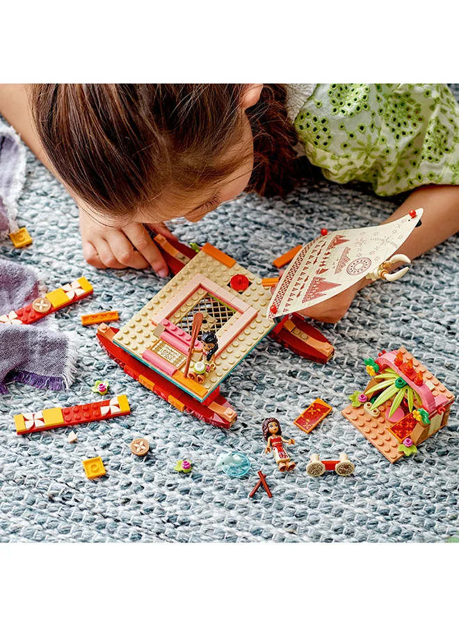 LEGO Disney Moana’S Wayfinding Boat 43210 Building Toy Set; A Creative Set That Makes A Fun Birthday Gift; Kids Can Build Their Own Catamaran From The Film; Made For Kids And Fans Aged 6 And Over (321 Pieces)