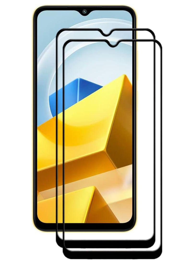 ACLIX 2 Pieces Antistatic ESD Dustproof Premium Quality High Definition Tempered Glass Screen Protector Designed For Xiaomi Poco M5 - Image 1