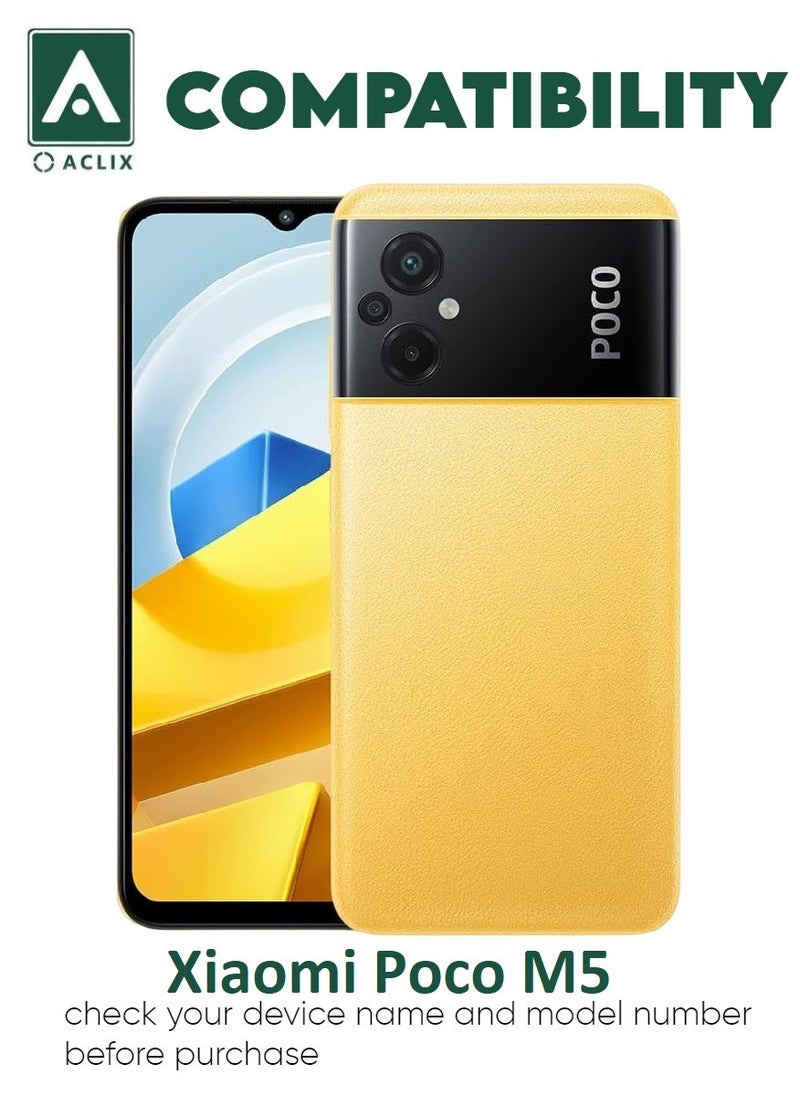 ACLIX 2 Pieces Antistatic ESD Dustproof Premium Quality High Definition Tempered Glass Screen Protector Designed For Xiaomi Poco M5 - Image 3