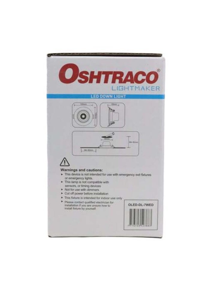 اوشتراكو أوشتراكو 7 واط LED النازل ضوء النهار البارد - Image 2