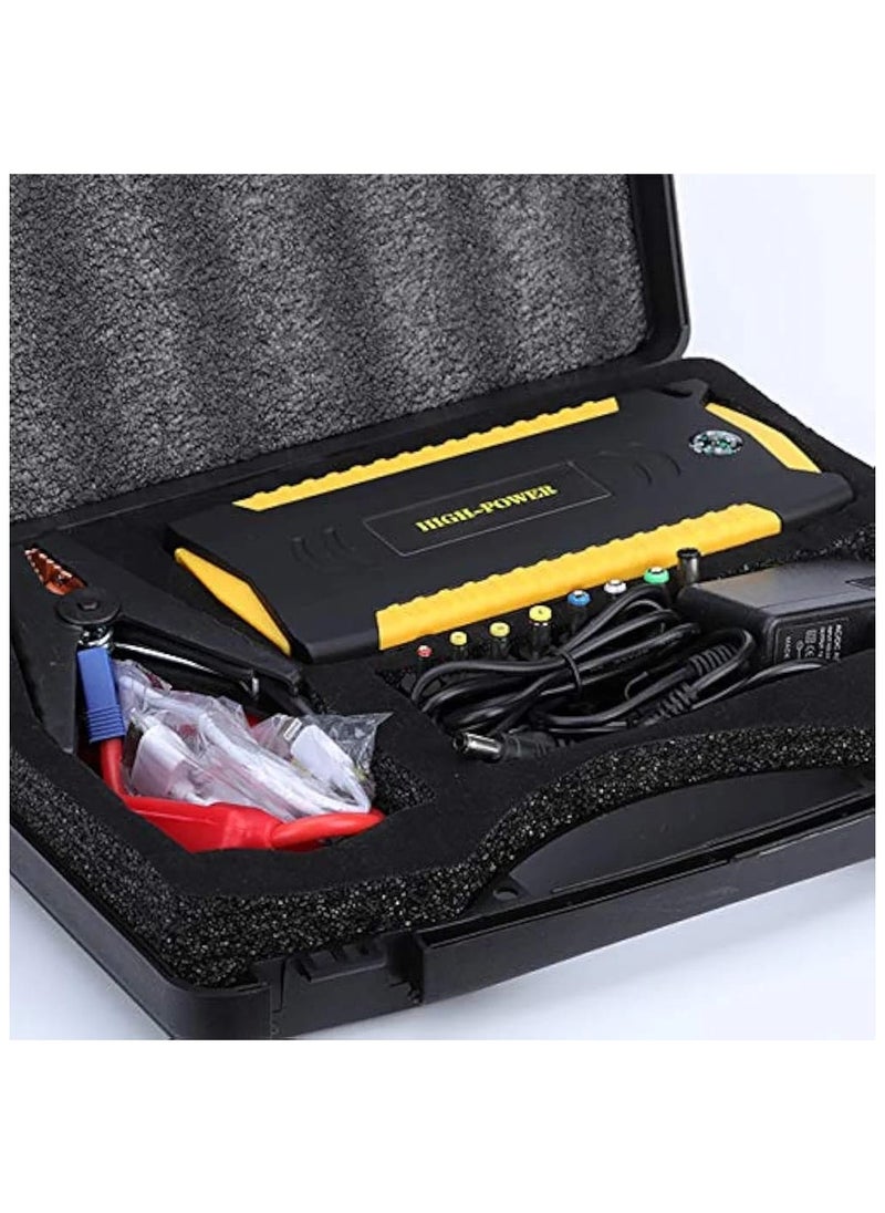 Generic - 12V Car Jump Starter with Tire Inflator & Power Bank/Portable Emergency Kit with LED Light, Quick Charge, Multi-Function for Outdoor Use, Safe Car Battery Booster, Mobile Device Charger for Camping - Image 1