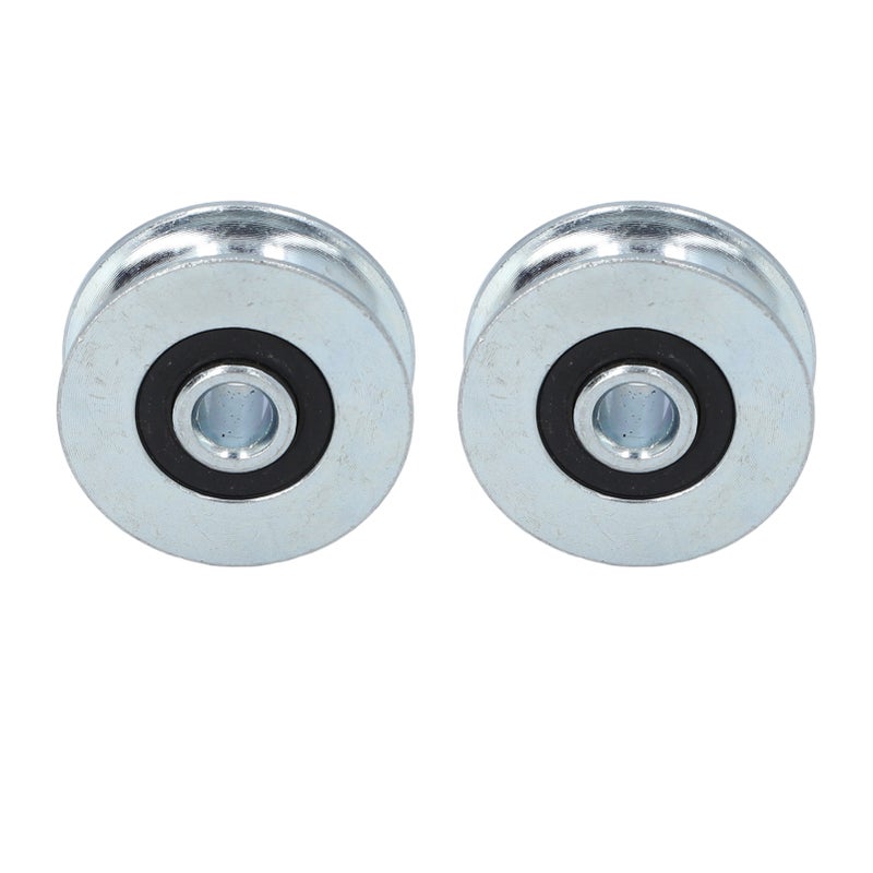 Heavy Duty Pulley Wheel U-Type Alloy Steel Construction - High Strength Stable Support Lifting Guide Wheel for Industrial Garage Workshop Use - Image 1