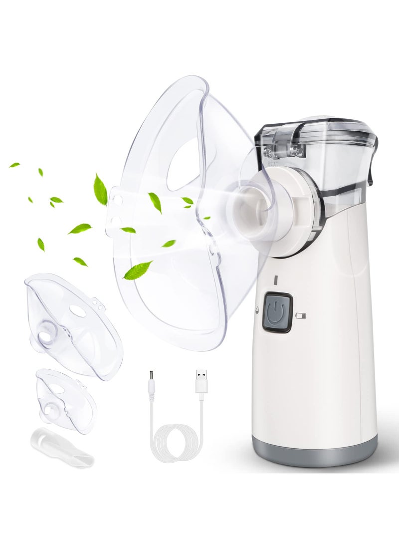 LOVNOV - Portable Mesh Nebulizer - Ultrasonic Nebulizers Cool Mist Steam Inhaler, USB/Battery Operated Nebulizer Machine for Home Office Travel Use - Image 1