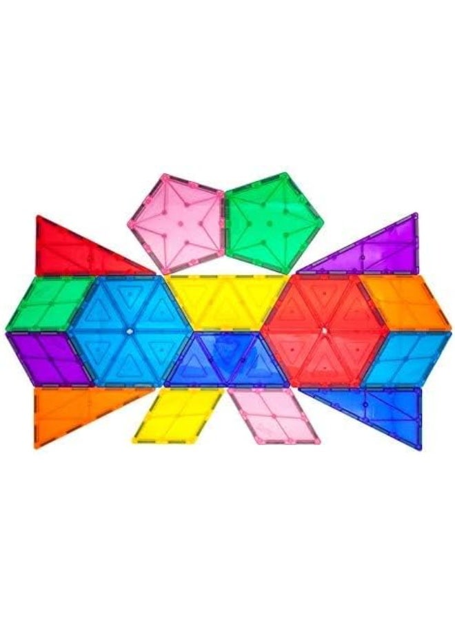 PicassoTiles بلاط بيكاسو المغناطيسي 3D هندسة 16 قطعة | كتل بناء | ألعاب STEM | مجموعة ألعاب تعليمية | كتل تكديس | مجموعة بناء للأطفال لتطوير الدماغ - Image 4