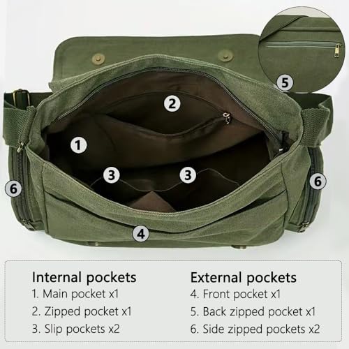 VODIU Personalized Pattern Messenger Bag Cute Canvas Crossbody Bags for Women/Men Shoulder Handbags Hobo Purses with Pockets - Image 3