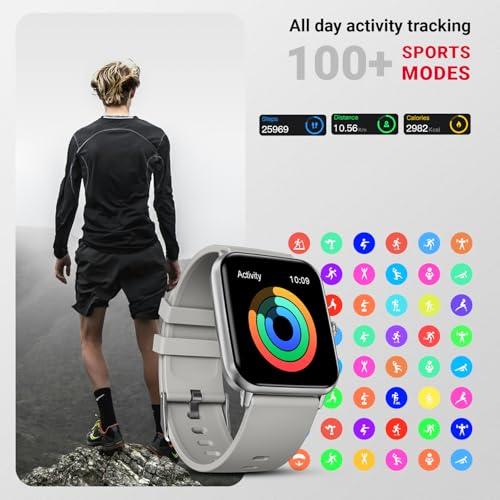 Fire-Boltt Ninja Call Pro Plus 46.48mm (1.83 inch) Smart Watch with Bluetooth Calling, AI Voice Assistance, 120 Sports Modes IP67 Rating, 240 * 280 Pixel High Resolution (Grey) - Image 5