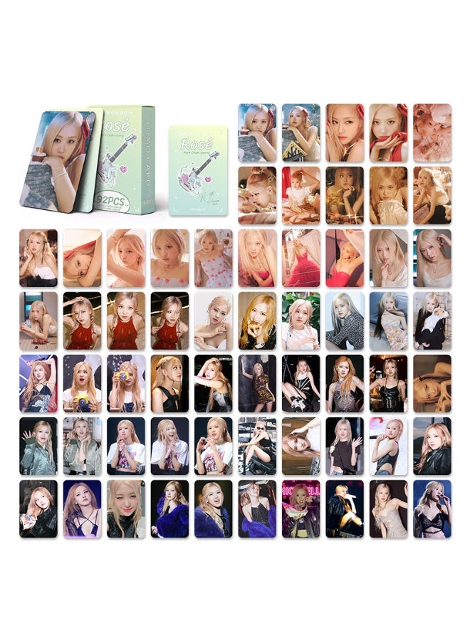 Generic Pink Ink Peripheral Card Liasa Jennie Jisoo Rose Double-sided Lomo Card Greeting Card - Image 2
