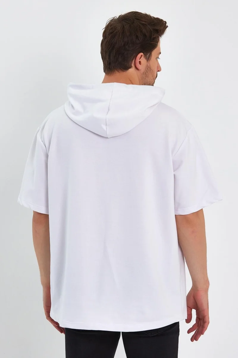 الكسندر جاردي Oversized Hooded T-Shirt (UN-0098)
