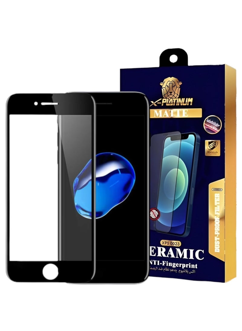 x-platinum Matte Anti-spy screen protector for iPhone 7/8 Plus (anti-fingerprint) to protect privacy (cover) from X-PLATINUM, complete protection of the phone screen from scratches and breakage Clear - Image 1