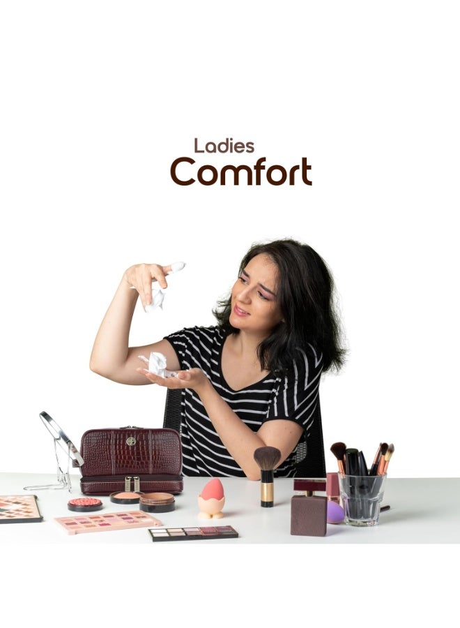 HAMMONDS FLYCATCHER Leather Toiletry Bag for Men and Women Cosmetic Organizer Bag, Travel Organizer Pouch, Shaving Kit Bag for Men Toiletry Pouch for Men with Multiple Pockets - Croc Brown - Image 4