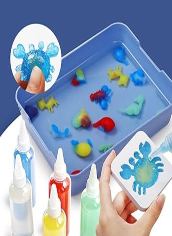 Water Fun World Art of Dreams Aquatic Art Maker Gel Tubes Premium Gel Tubes 12 colours and 10 cylinders in 20 shapes - Image 5