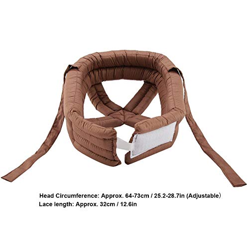 TOPINCN Elder Head Safety Helmet, Thick Soft Hollow Out Full Head Protective Hat Old Man Anti Collision Fall Prevention Helmet with Lace Head Protection for Old Man Surgery Recovery Head Injury(Khaki) - Image 3