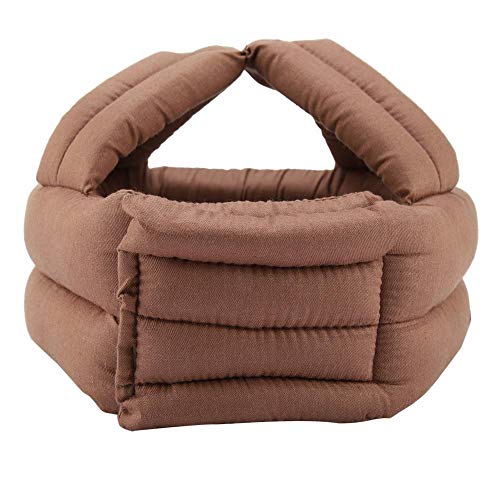 TOPINCN Elder Head Safety Helmet, Thick Soft Hollow Out Full Head Protective Hat Old Man Anti Collision Fall Prevention Helmet with Lace Head Protection for Old Man Surgery Recovery Head Injury(Khaki) - Image 4