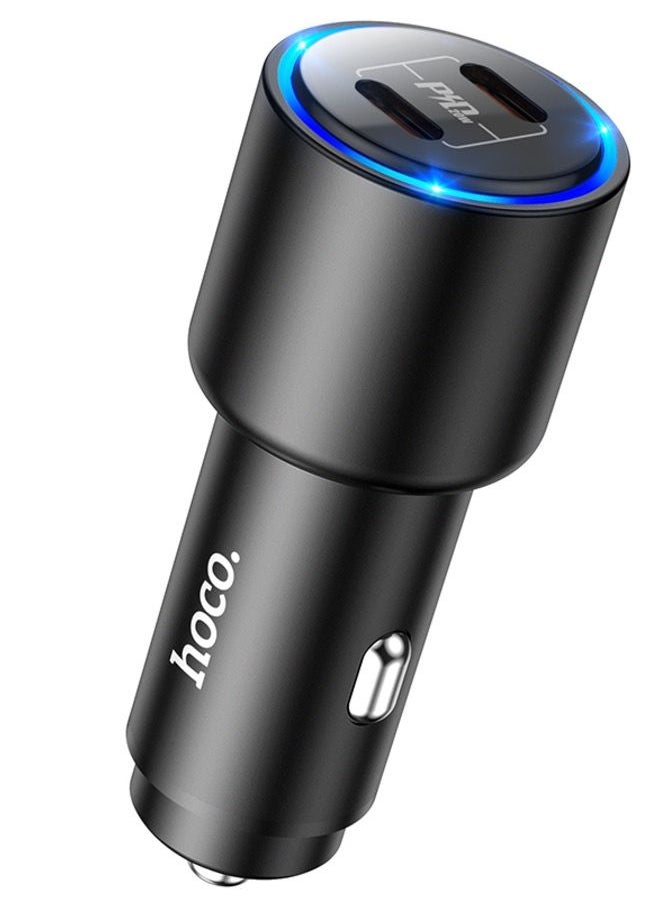 Hoco HOCO NZ3 Clear way 40W dual port PD car charger set(Type-C to iP)  - Image 2