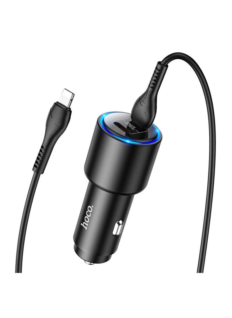 Hoco HOCO NZ3 Clear way 40W dual port PD car charger set(Type-C to iP)  - Image 3