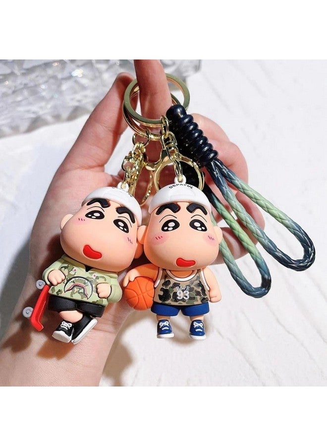 ZEPOLI - Cute Cartoon 3D Silicone High -Quality PVC Material Keychain, Suitable for Boys and Girls - Pack of 1. (SINCHAIN RED YELLOW) - Image 4