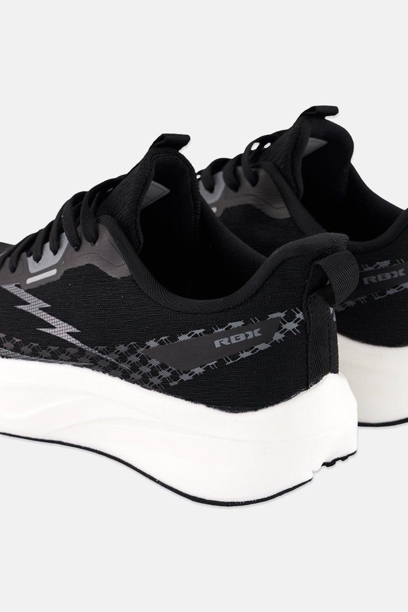 RBX Women Mesh Lace Up Running Shoes, Black  - Image 2