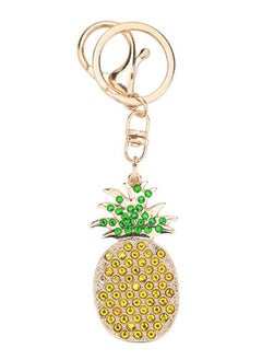 Pineapple-Shaped Pendant Key Ring Gold