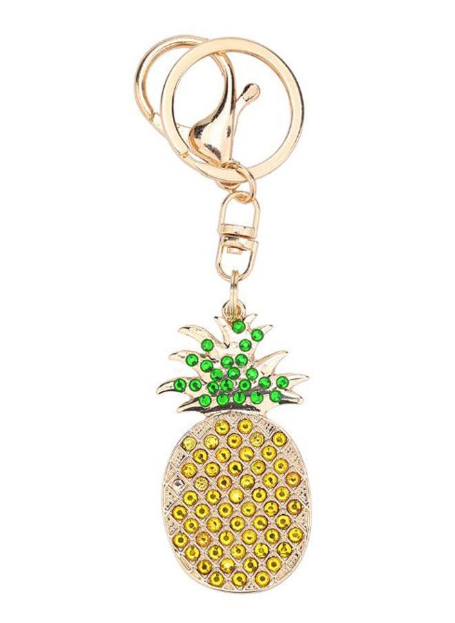NIBEMINENT - Pineapple-Shaped Pendant Key Ring Gold - Image 1