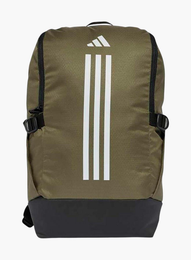 Adidas حقيبة ظهر مدرسية بطباعة شعار مع أحزمة قابلة للتعديل وإغلاق بسحاب - 16x30x46 سم - Image 1