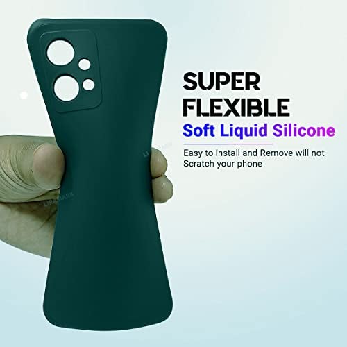 LIRAMARK Silicone Soft Back Cover Case for Vivo T1 5G / Vivo Y75 5G / iQOO Z6 5G / Vivo Y55 5G (Green) - Image 4