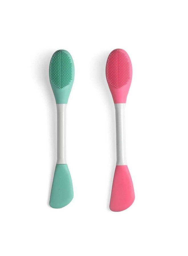 GS E-Com Face Applicator Brush For Cream/Body Lotion | Double Sided Facial Brush | Makeup Remover Scrubber | Exfoliating Body Brush | Beauty & Skin Care Accessories - Image 1