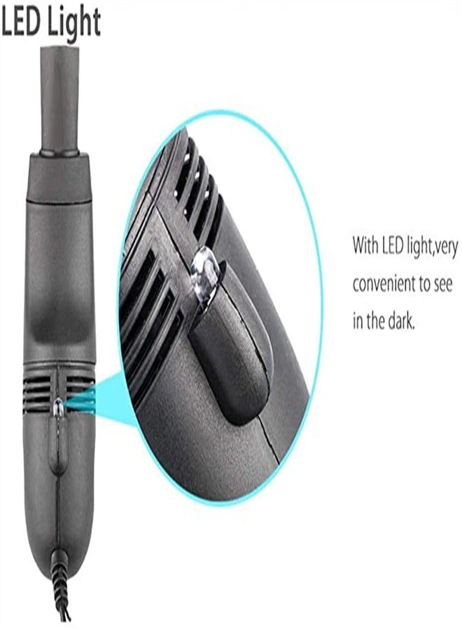 Goolsky مكنسة كهربائية صغيرة اتصال USB مكنسة لوحة المفاتيح لجهاز الكمبيوتر المحمول المكتبي (أسود) - Image 4