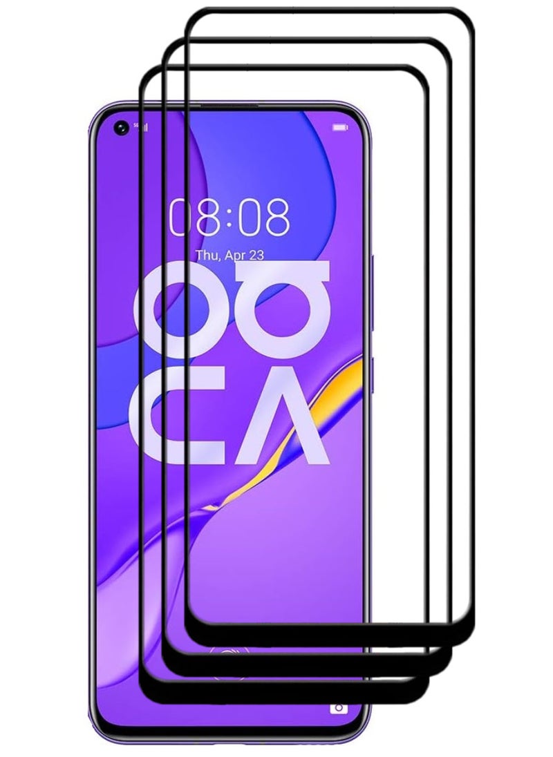 ACLIX 3 Pieces Antistatic ESD Dustproof Premium Quality High Definition Tempered Glass Screen Protector Designed For Huawei nova 7 5G - Image 1