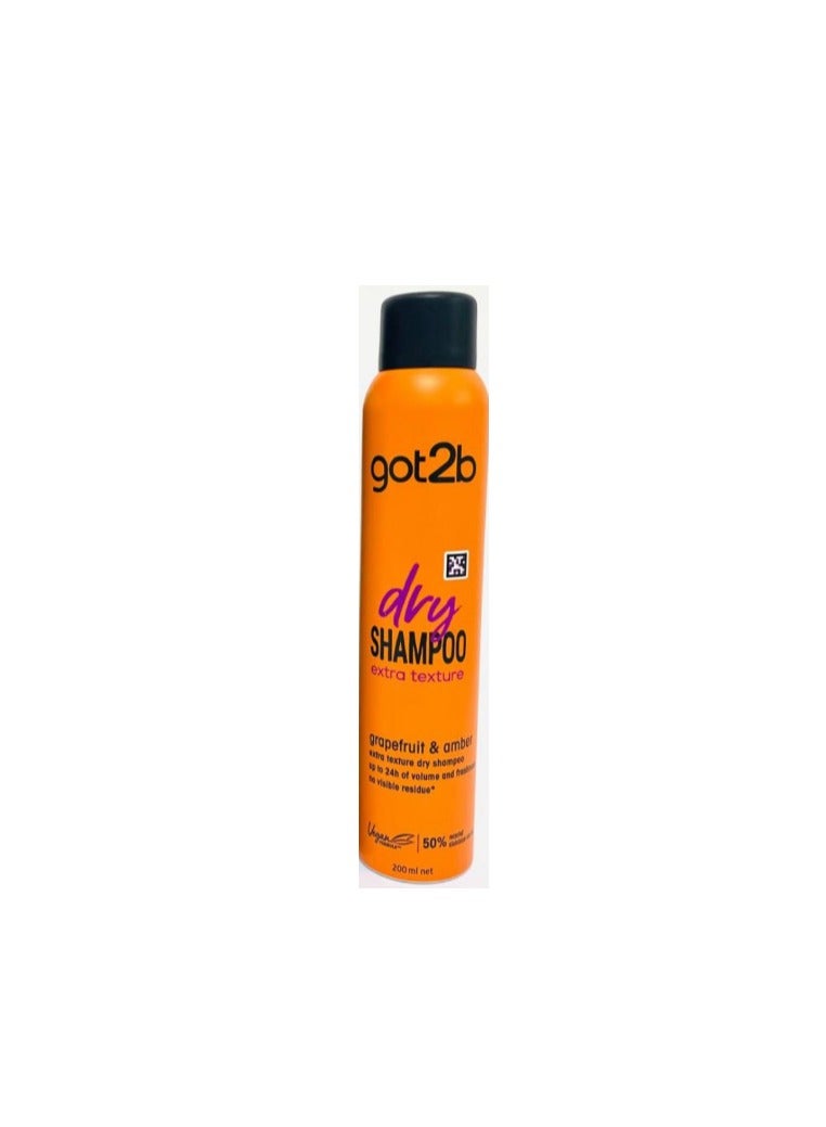 Schwarzkopf Got2b dry shampoo extra texture 200ml - Image 1