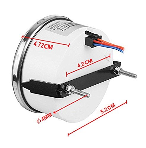 SAMDO Universal Voltage Meter Marine Voltage Gauge Waterproof Voltmeter 52mm 8-16V - Image 2