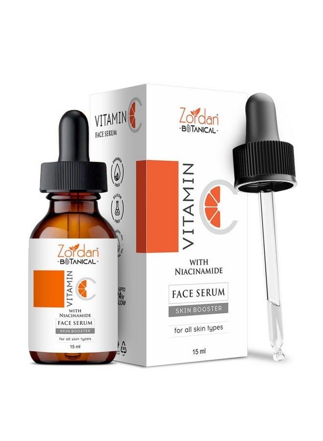 Zordan Vitamin C Face Serum with Niacinamide for Skin Booster & Glowing Skin, Unisex (60 ml) - Image 1