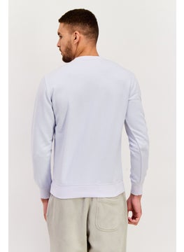 Champion Men Sportswear Fit Long Sleeve Outdoor Sweatshirt, Light Grey  - Image 3