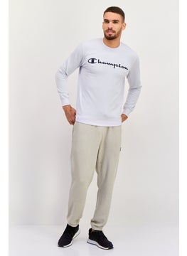 Champion Men Sportswear Fit Long Sleeve Outdoor Sweatshirt, Light Grey  - Image 4