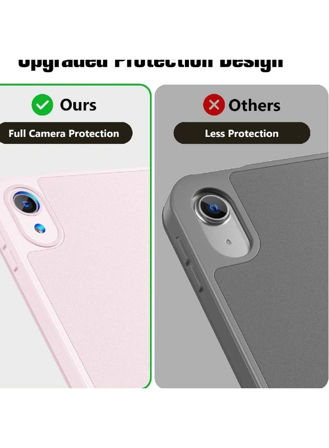 زومي غطاء ProCase لجهاز iPad (A16) الجيل الحادي عشر بحجم 11 بوصة 2025/الجيل العاشر بحجم 10.9 بوصة 2022 مع حامل قلم، حماية كاملة للكاميرا، غطاء نحيف بغطاء خلفي ناعم من TPU - وردي فاتح - Image 2