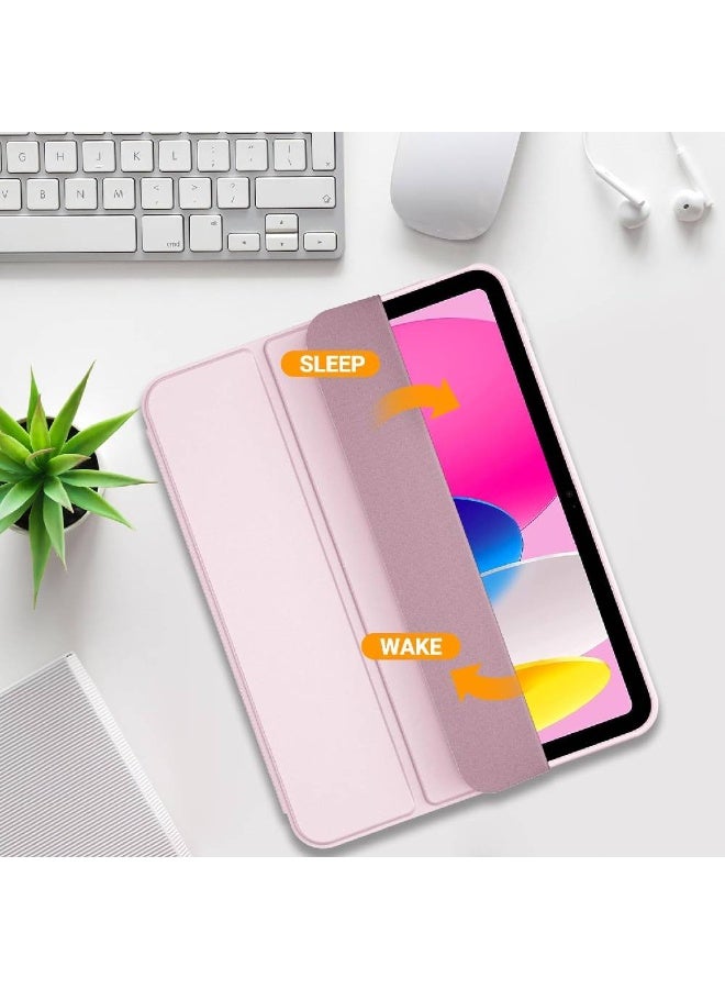 زومي غطاء ProCase لجهاز iPad (A16) الجيل الحادي عشر بحجم 11 بوصة 2025/الجيل العاشر بحجم 10.9 بوصة 2022 مع حامل قلم، حماية كاملة للكاميرا، غطاء نحيف بغطاء خلفي ناعم من TPU - وردي فاتح - Image 4