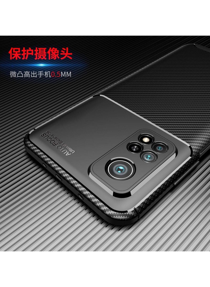 أوتو فوكس جراب حمايه سيليكون تصميم1 مقاوم للصدمات حمايه للكاميرا متوافق مع xiaomi MI 10t / 10t pro (اسود) - Image 3