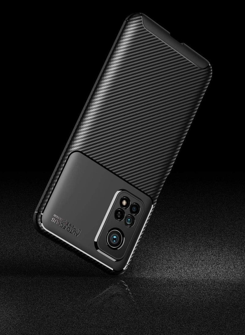 أوتو فوكس جراب حمايه سيليكون تصميم1 مقاوم للصدمات حمايه للكاميرا متوافق مع xiaomi MI 10t / 10t pro (اسود) - Image 2