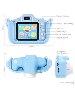 Mini Camera Toys Kids Digital Cute Cat X5S Camera 1080P Video Camera 2000W Dual Lens with 32G Card USB Card Reader Gift for Boys Girls (Blue) - pzsku/Z0212999CB868F4F210A8Z/45/_/1738822096/834e6789-84b1-4341-b4cd-f7092e598df6