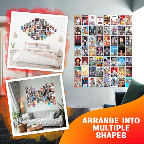 CodersParadise Anime Wall Collage Kit – 54 PCS 4×6" Self-Adhesive Posters | Aesthetic Multicolor Anime Art Prints for Bedroom, Study & Dorm Room Décor - Image 5