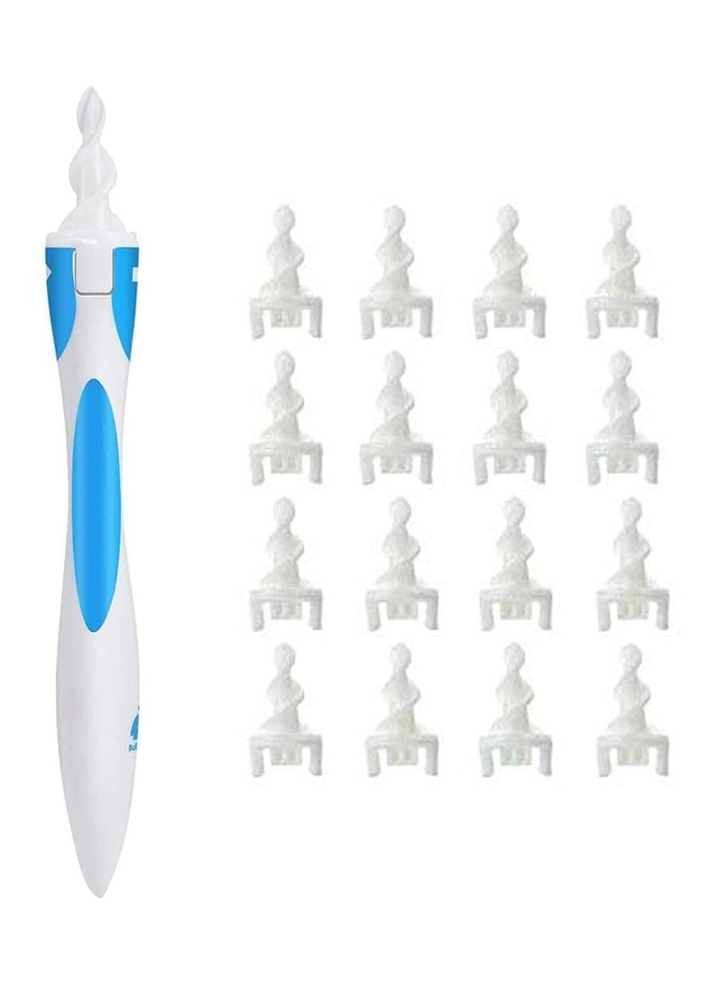 Back Ear Wax Removal Tool with 16 Disposable Tips, Easy Twist and Extract Design - Image 1