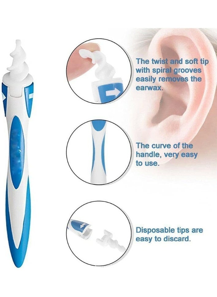 Back Ear Wax Removal Tool with 16 Disposable Tips, Easy Twist and Extract Design - Image 3