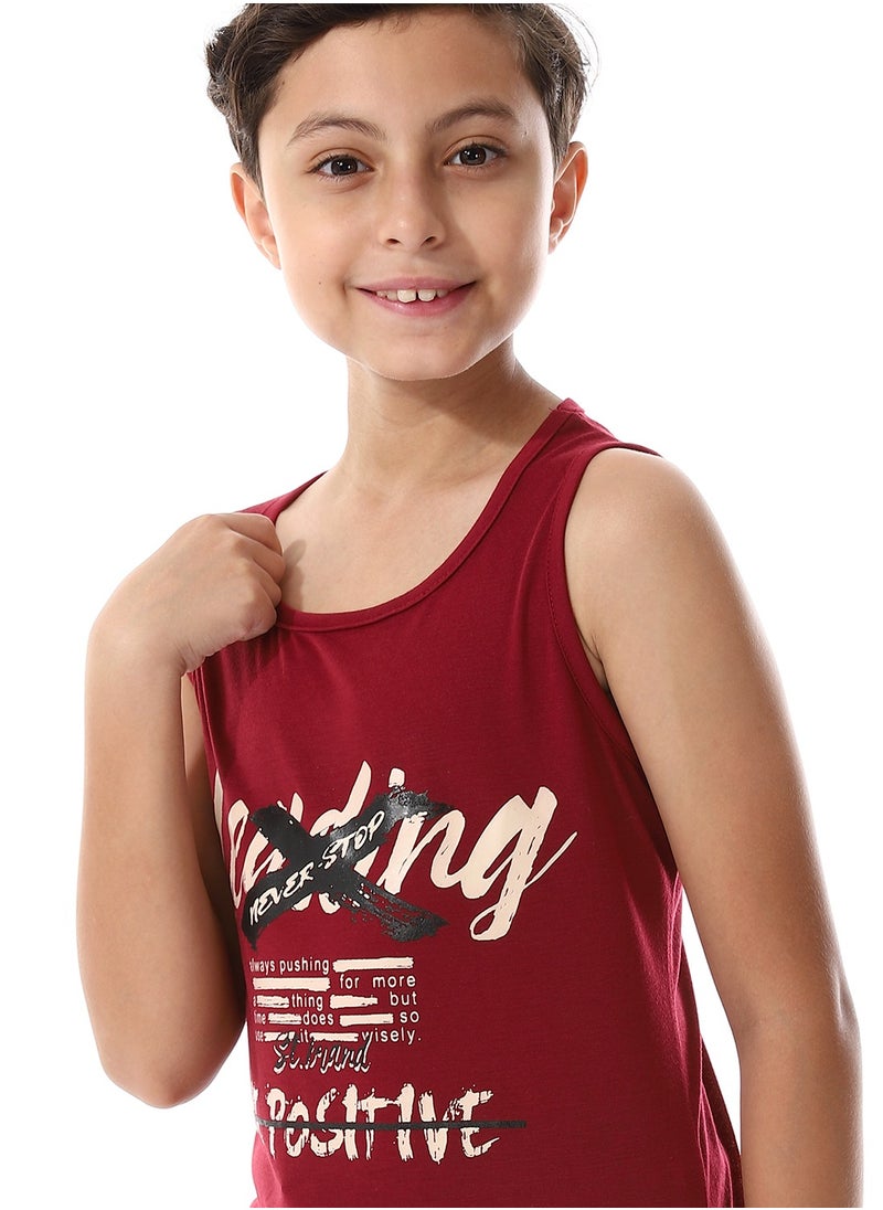 Caesar Front Printed Sportive Tank Top  - Image 3