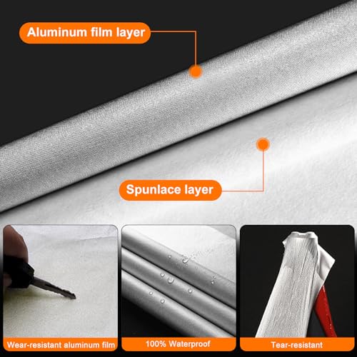 SPORTULI Waterproof Car Covers Replace for 2007-2024 Fiat 500/500C, 6 Layers Silver All Weather Car Cover with Zipper Door & Windproof Bands for Snow Rain Dust Protection - Image 5