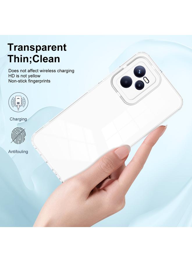 اس-توب جراب لهاتف Realme C35 3 في 1 مصنوع من مادة TPU الشفافة الملونة وإطار الكمبيوتر الشخصي - Image 5