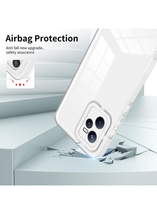 اس-توب جراب لهاتف Realme C35 3 في 1 مصنوع من مادة TPU الشفافة الملونة وإطار الكمبيوتر الشخصي - Image 4